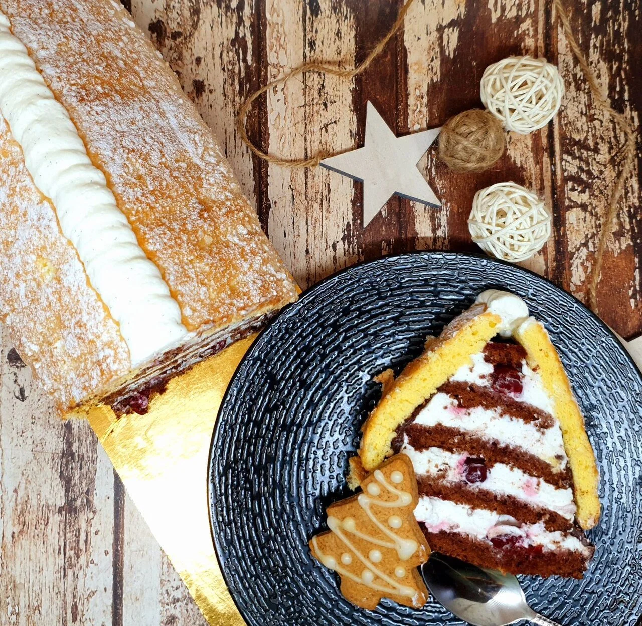 Forêt noire façon bûche