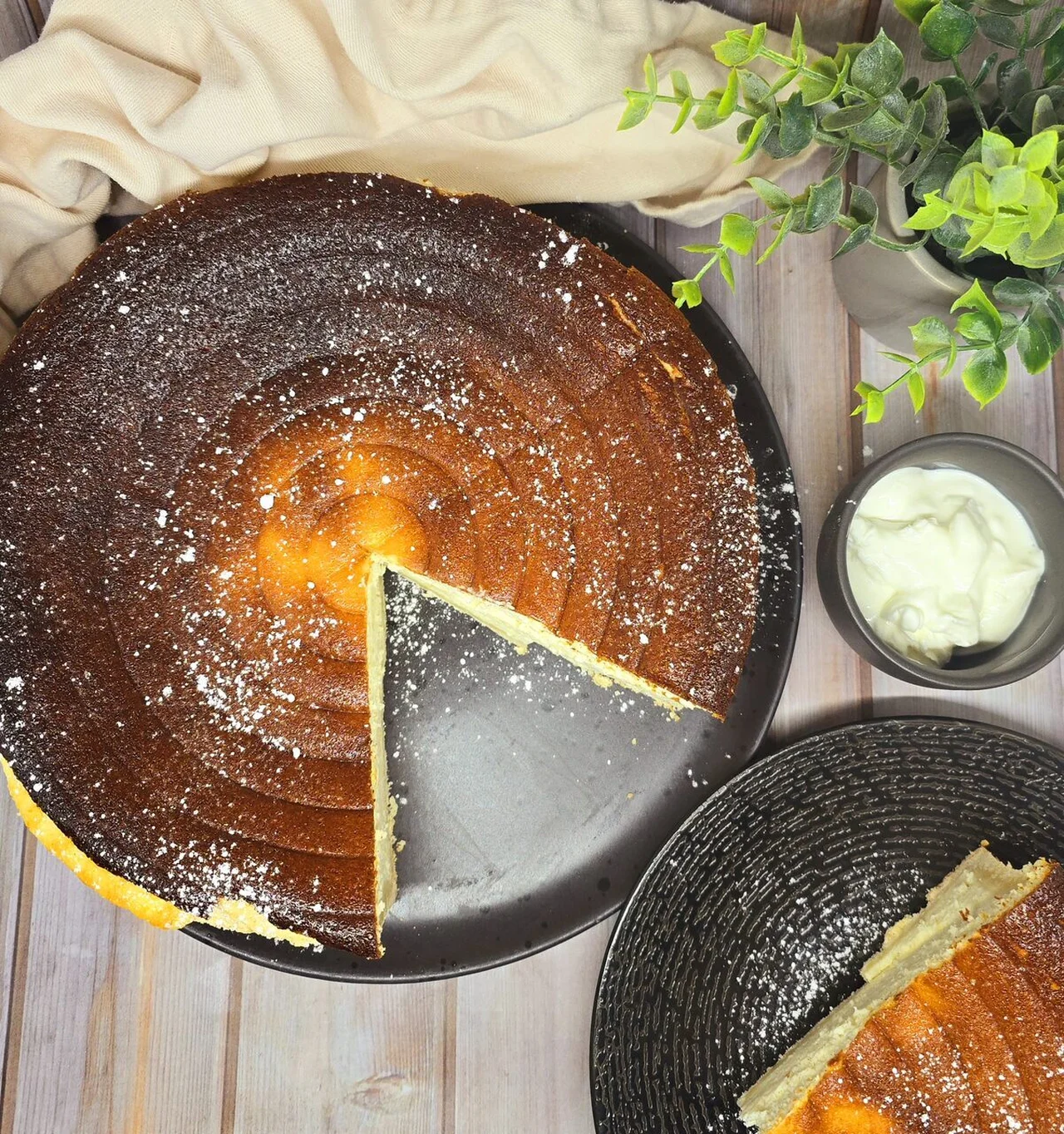 Tarte au fromage blanc bien épaisse