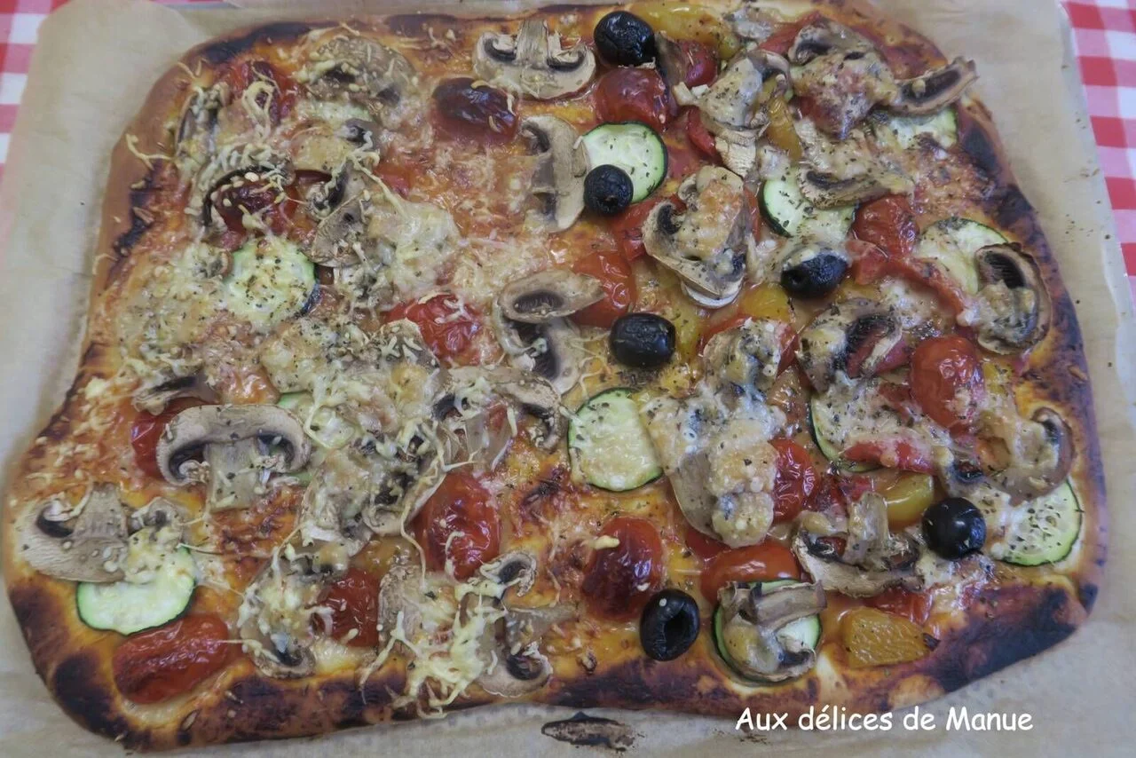 Pizza moit-moit aux légumes