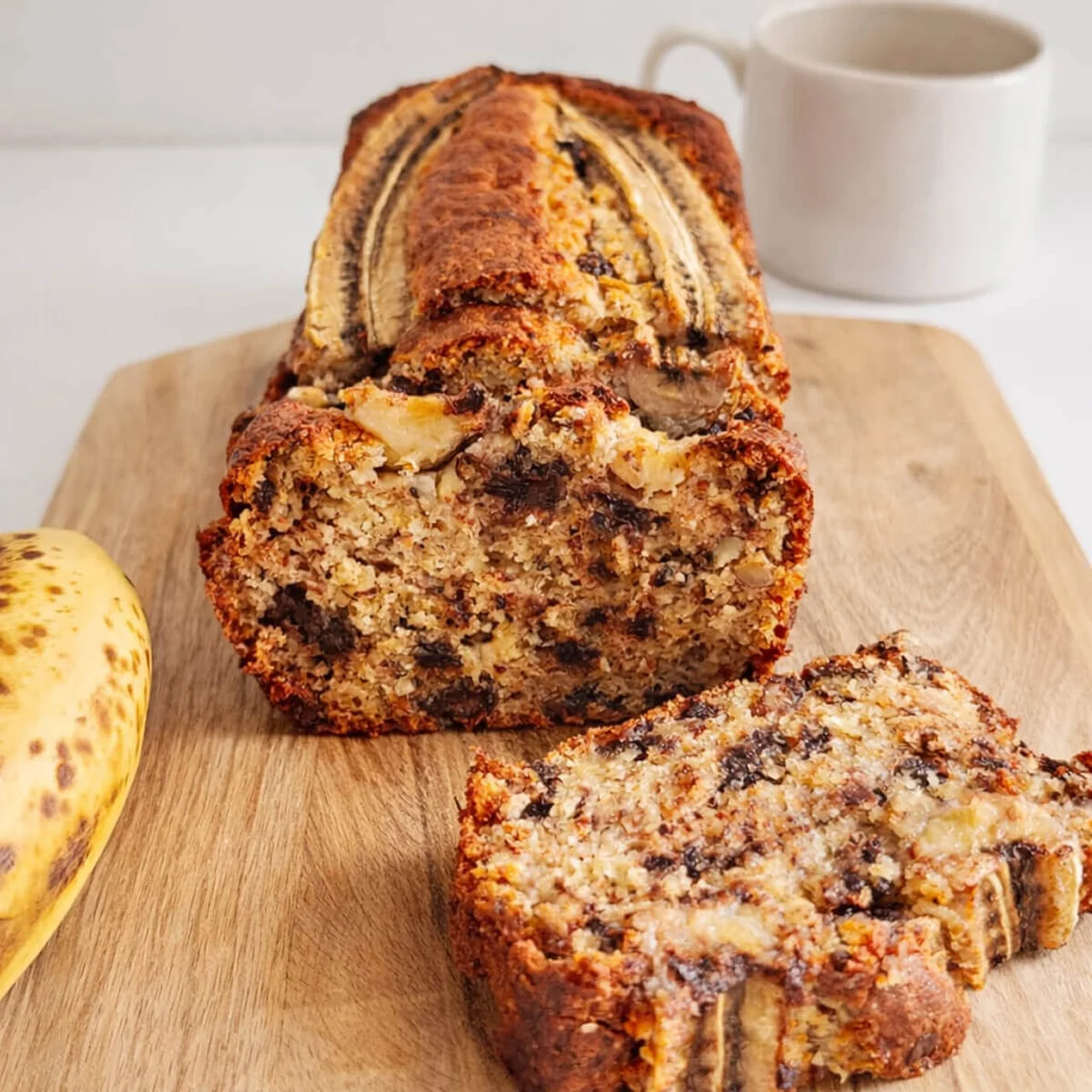 Banana bread chocolat noisettes