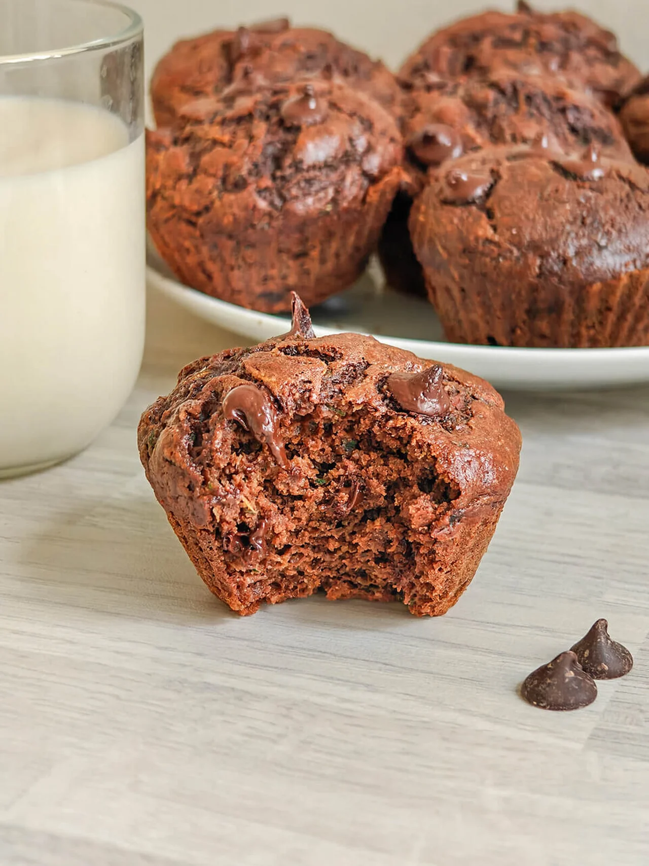 Muffins courgette-chocolat