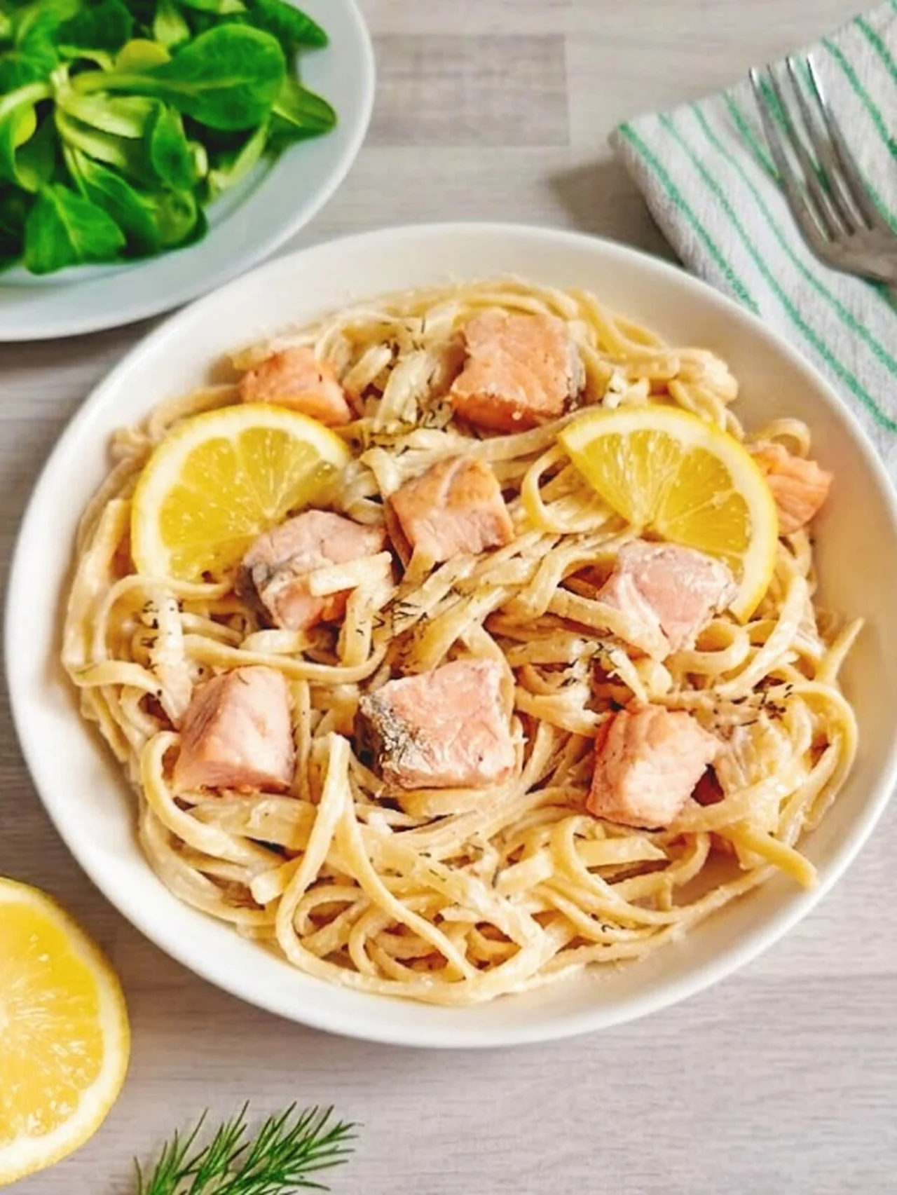 Tagliatelles au saumon healthy