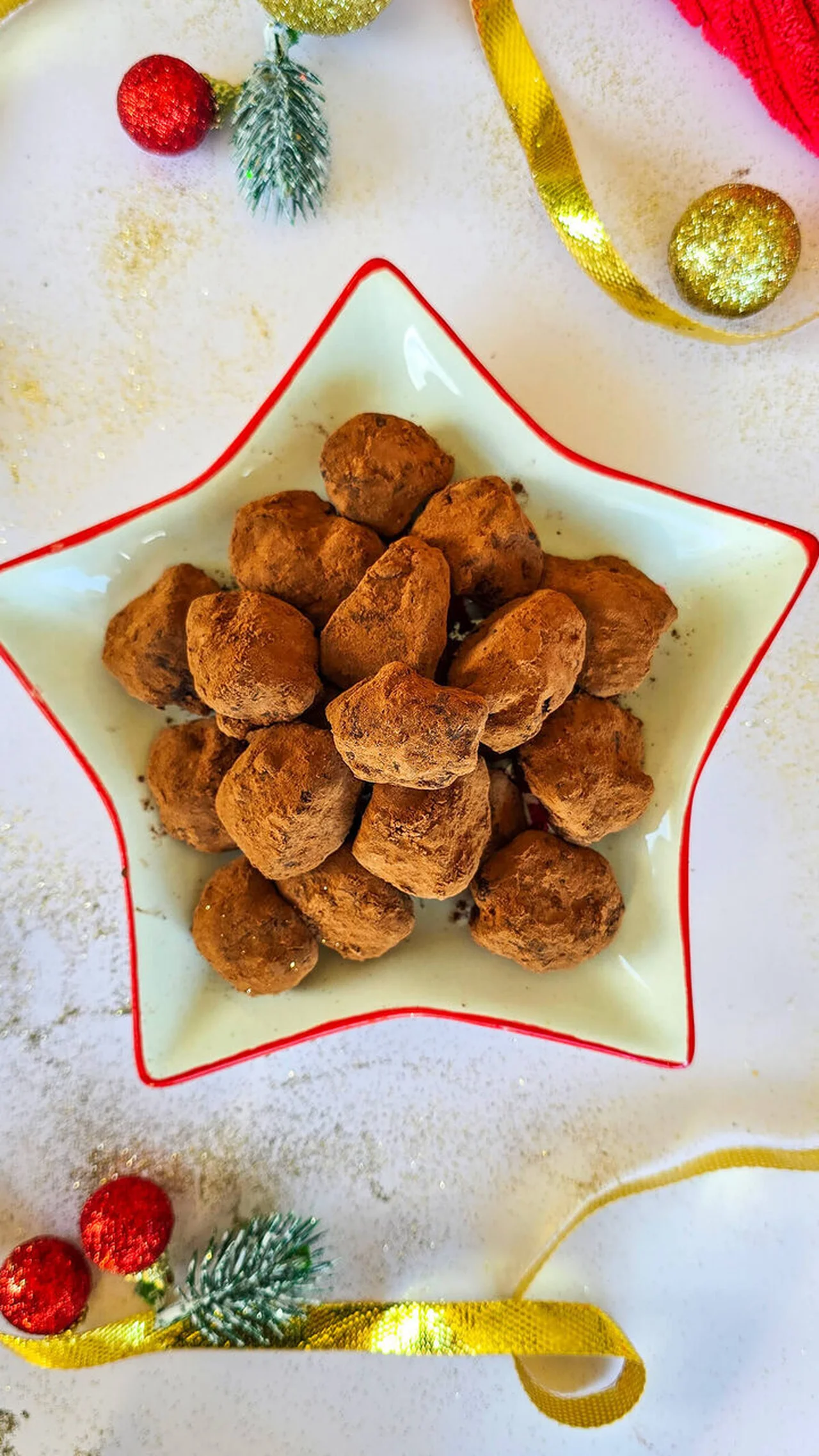 Truffes au chocolat noir