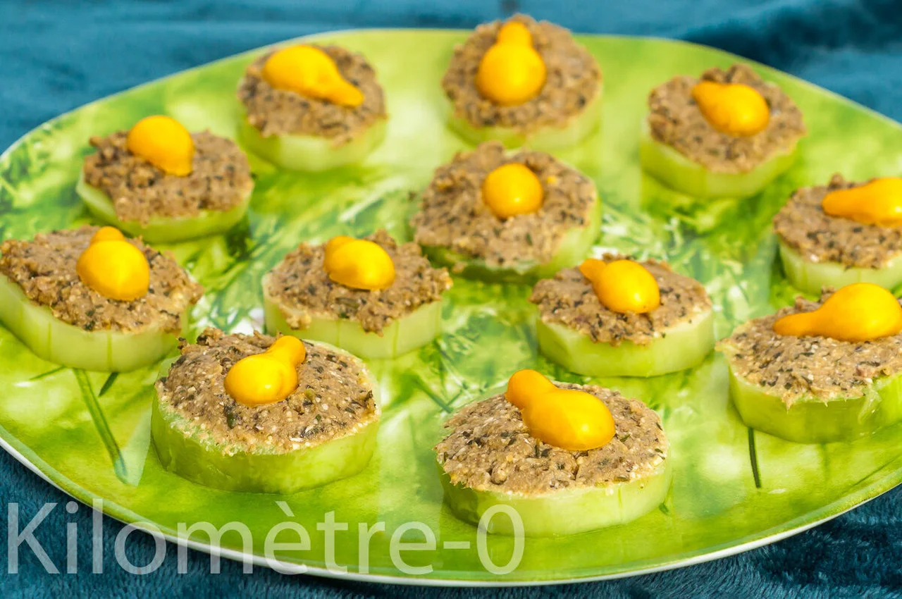 Concombre au pesto de sardines