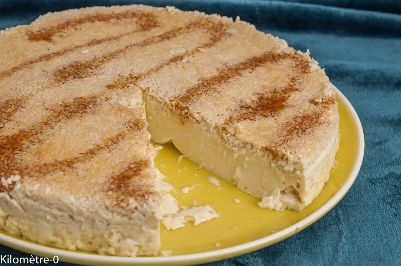 Flan protéiné à la noix et au lait de coco