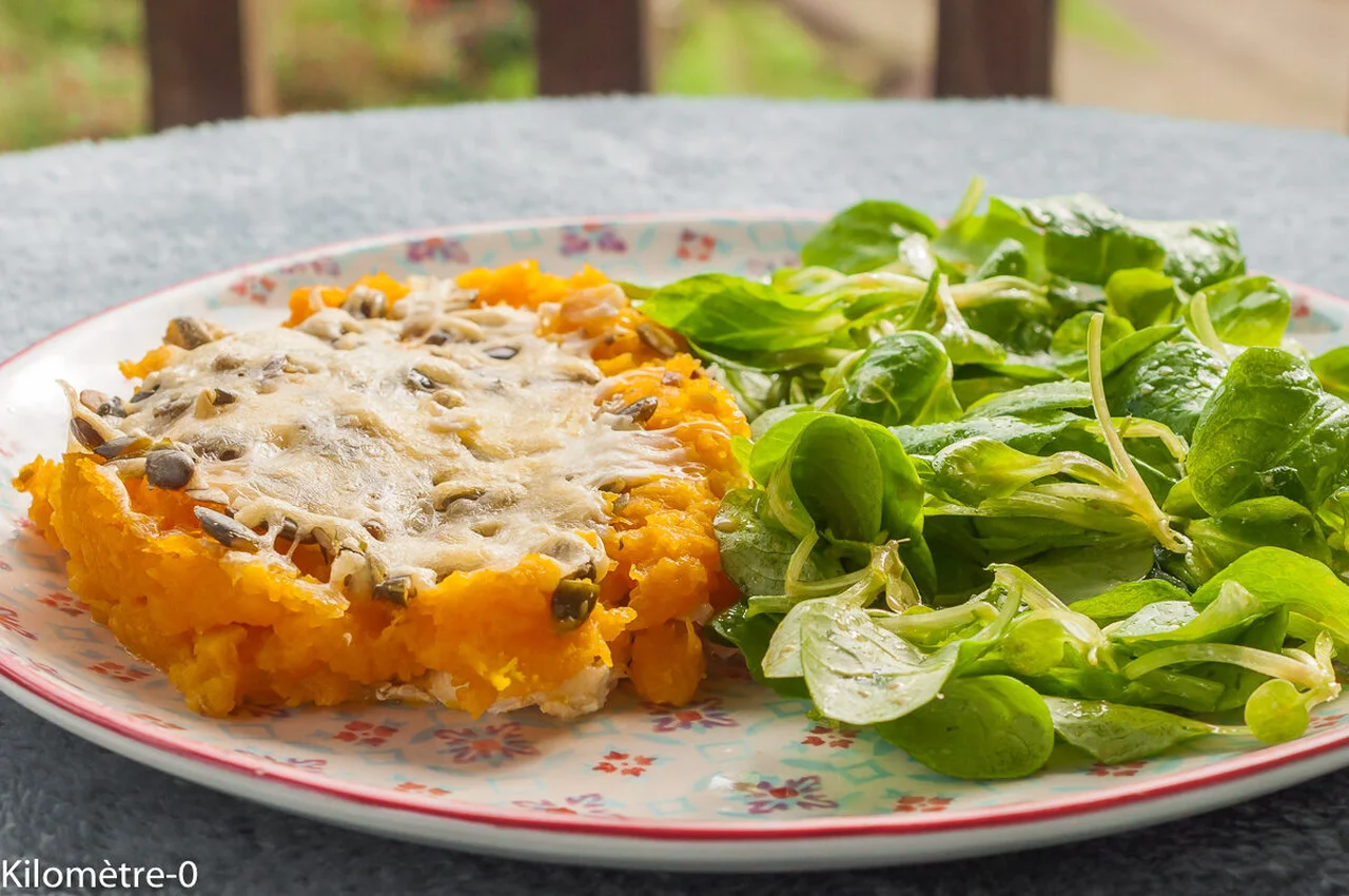 Gratin de merlu à la courge butternut
