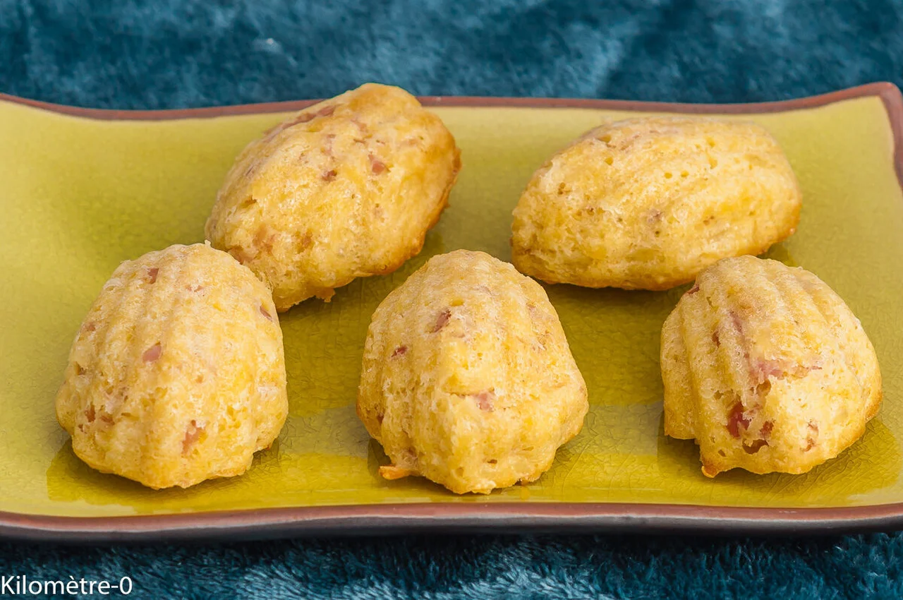 Madeleines salées jambon emmental