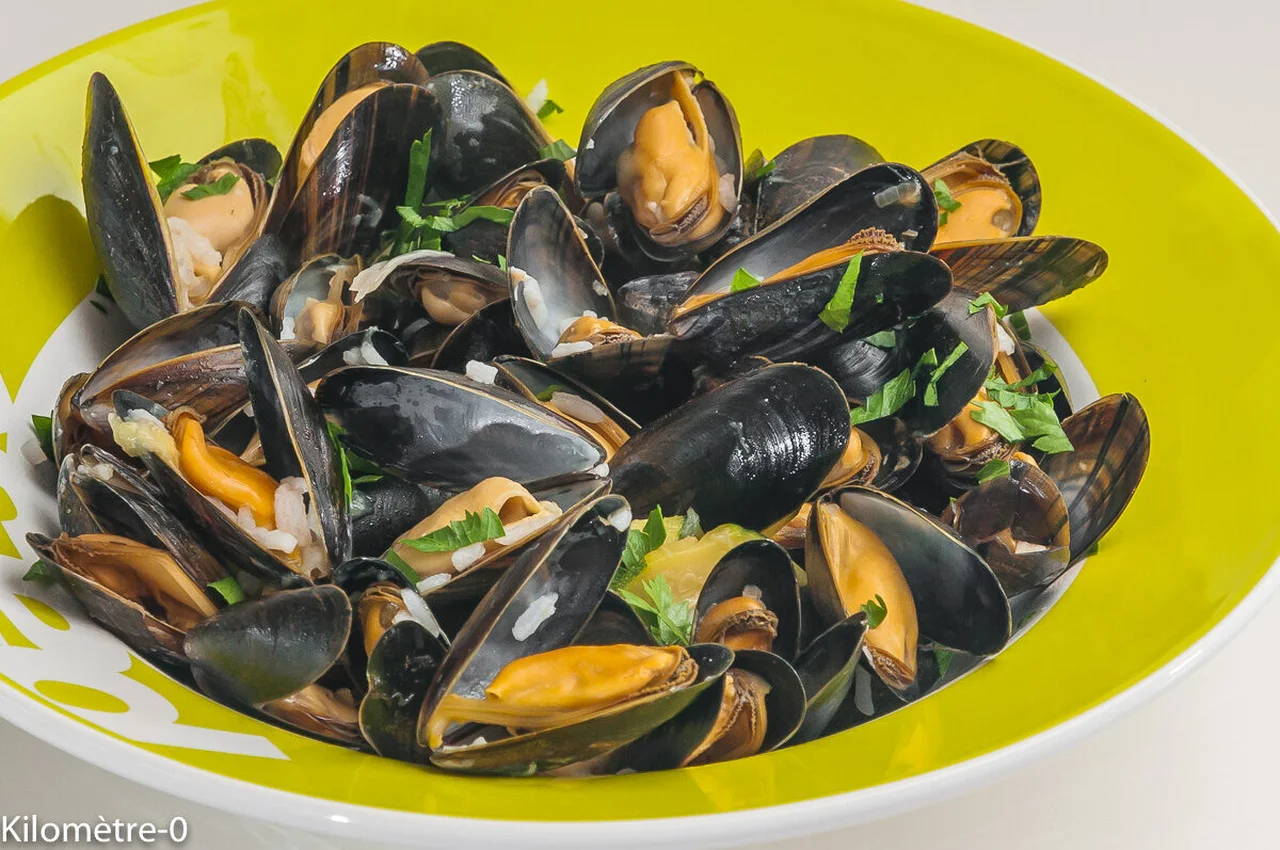 Moules aux courgettes et au riz