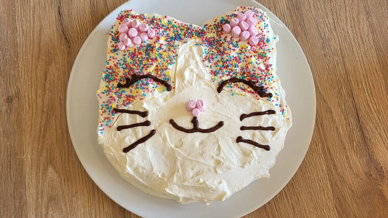 Gâteau d'anniversaire chat