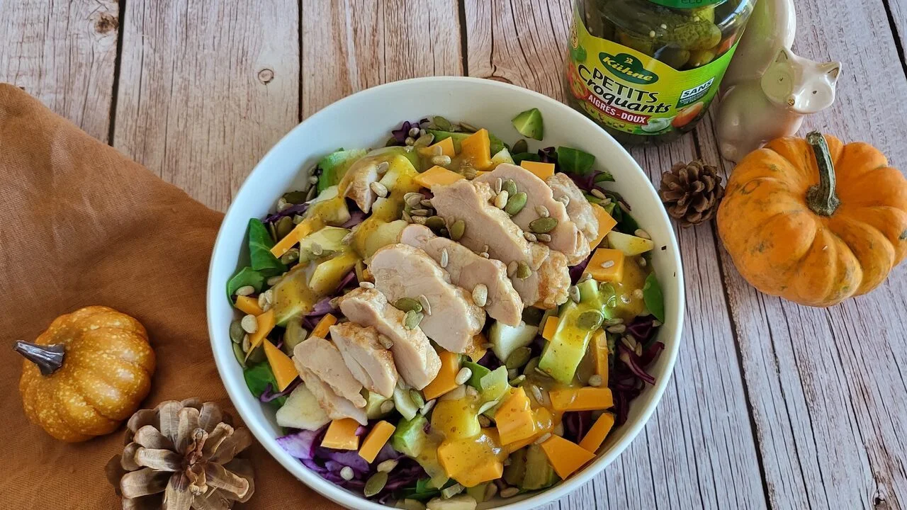 Salade d'hiver croquante et gourmande
