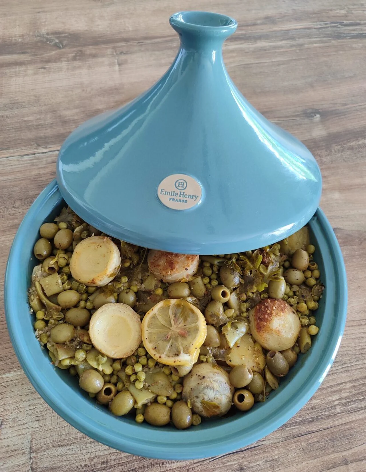 Tajine de pintade et légumes de printemps