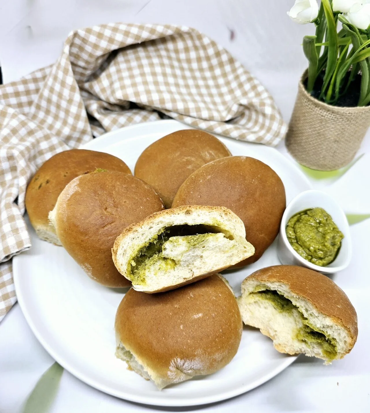 Scones au pesto et Rocamadour