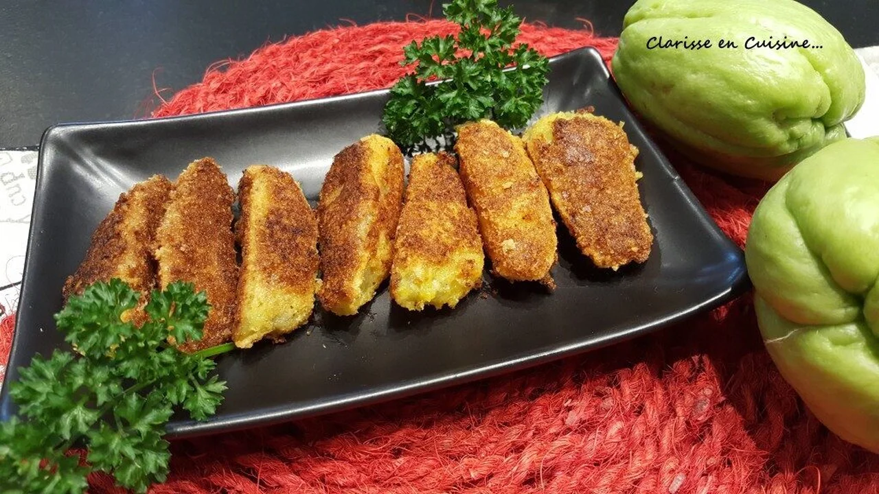 Chayotes en croûte de parmesan