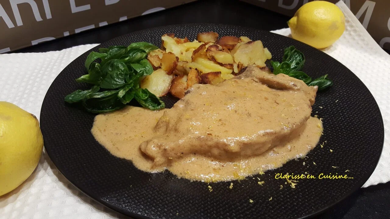 Côtes de veau sauce à la crème citronnée