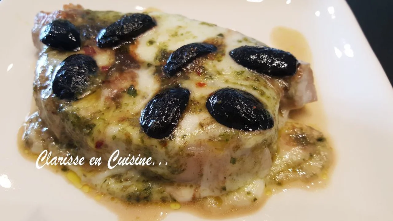Escalopes gratinées à la mozzarella et au pesto