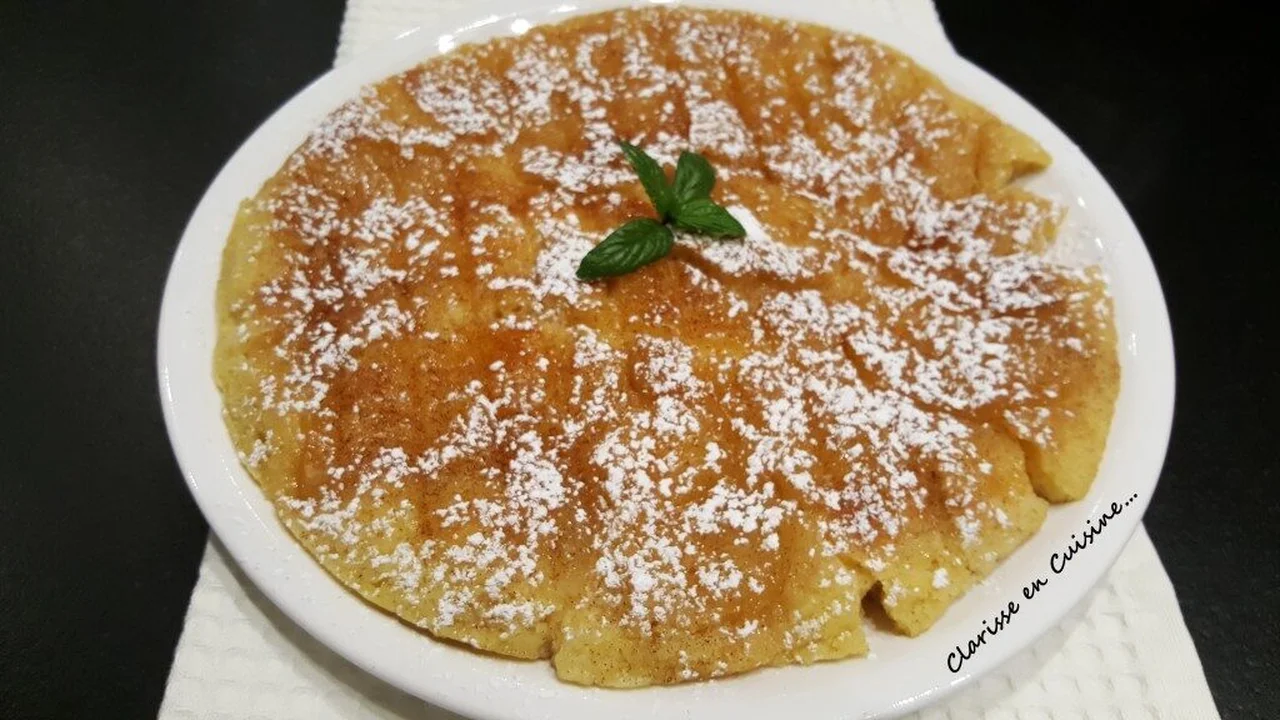 Gâteau aux pommes cuit à la poêle