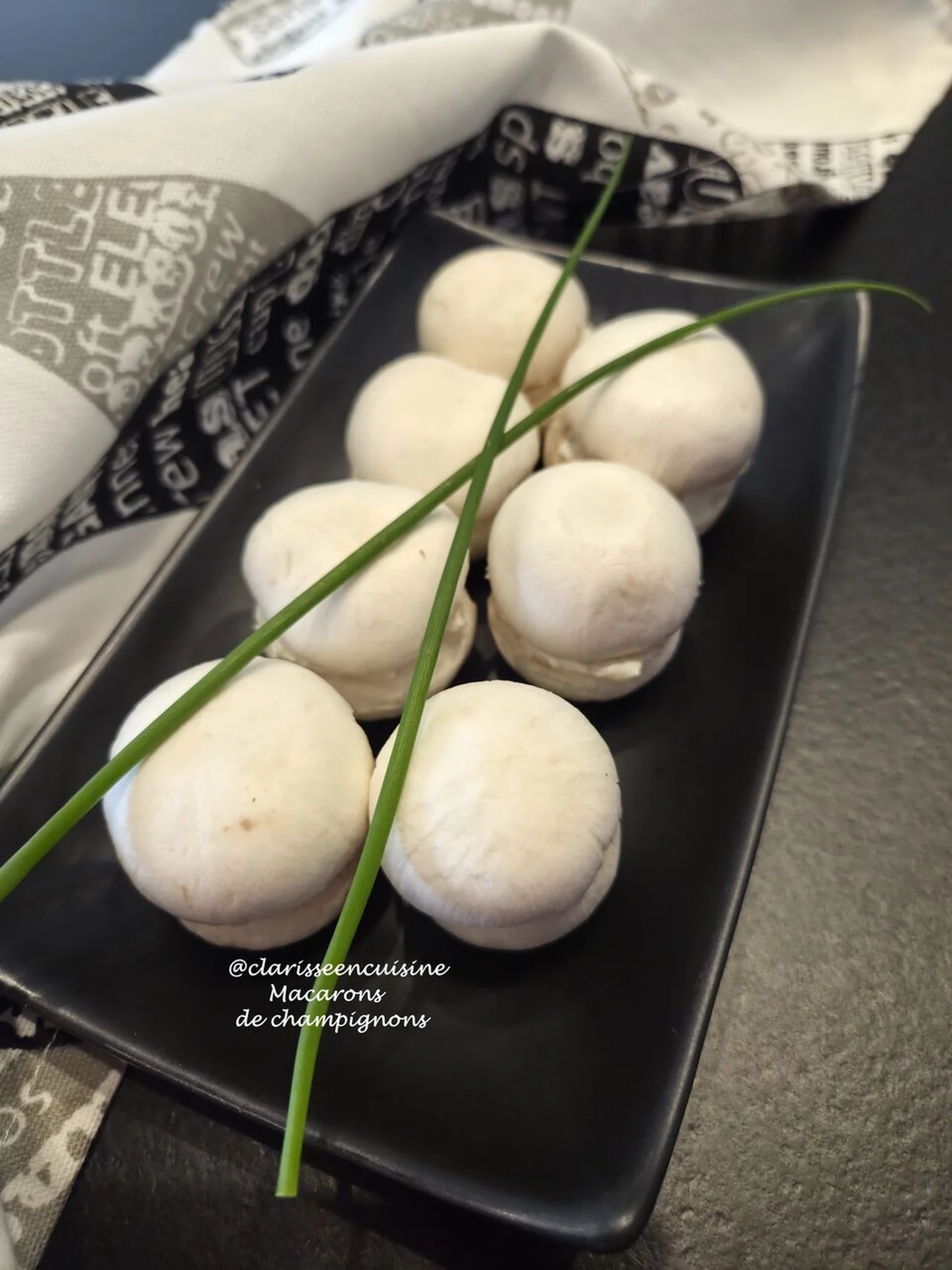 Macarons de champignons