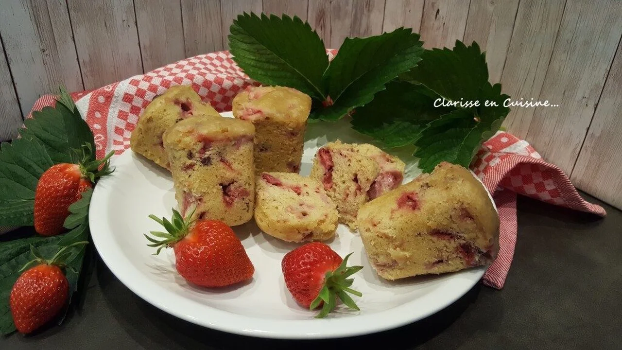 Petits moelleux aux fraises