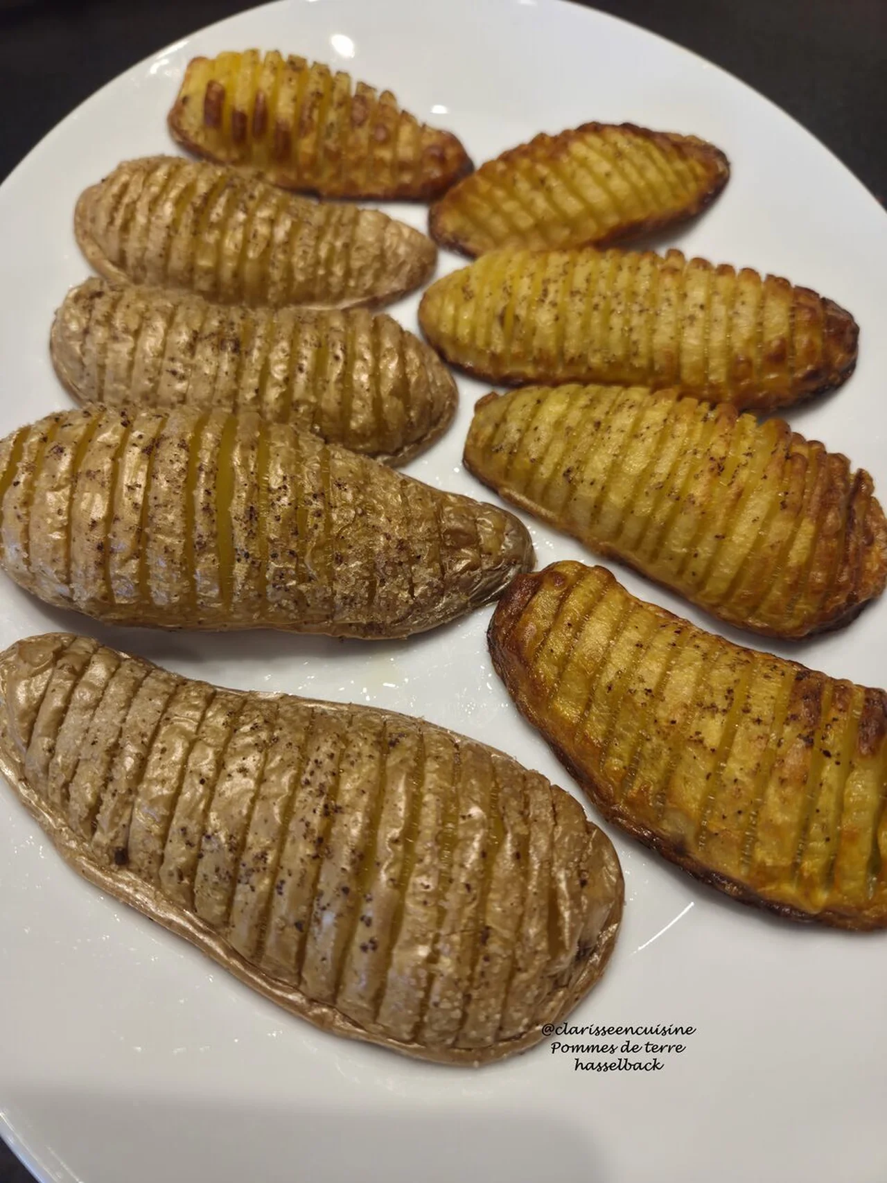 Pommes de terre hasselback