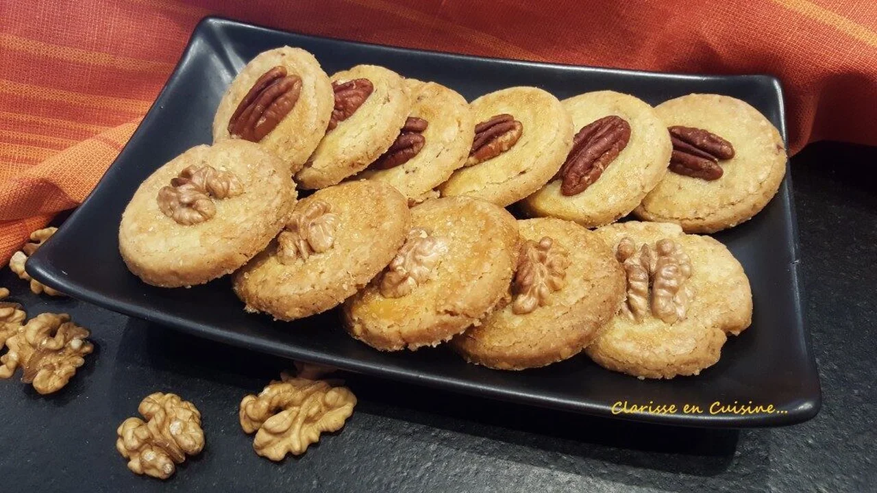 Sablés aux noix de pécan et sirop d'érable