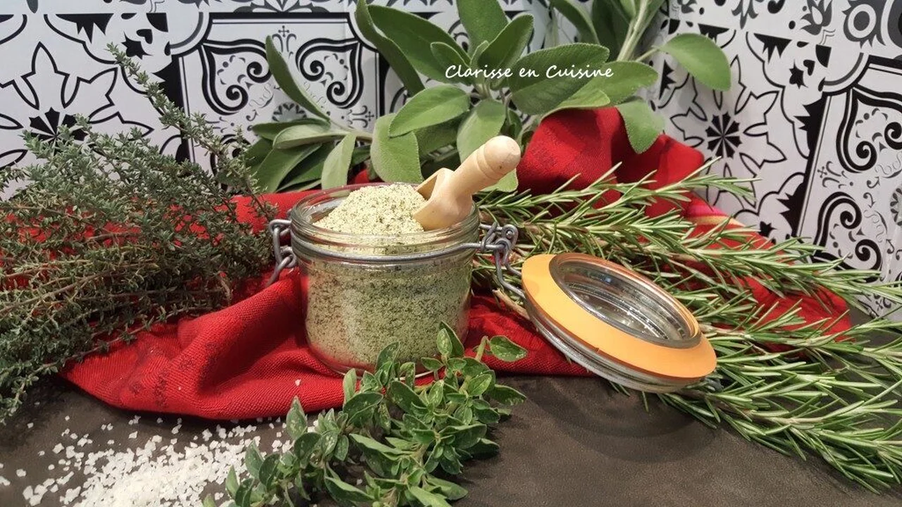 Sel aromatisé au romarin, thym et sauge