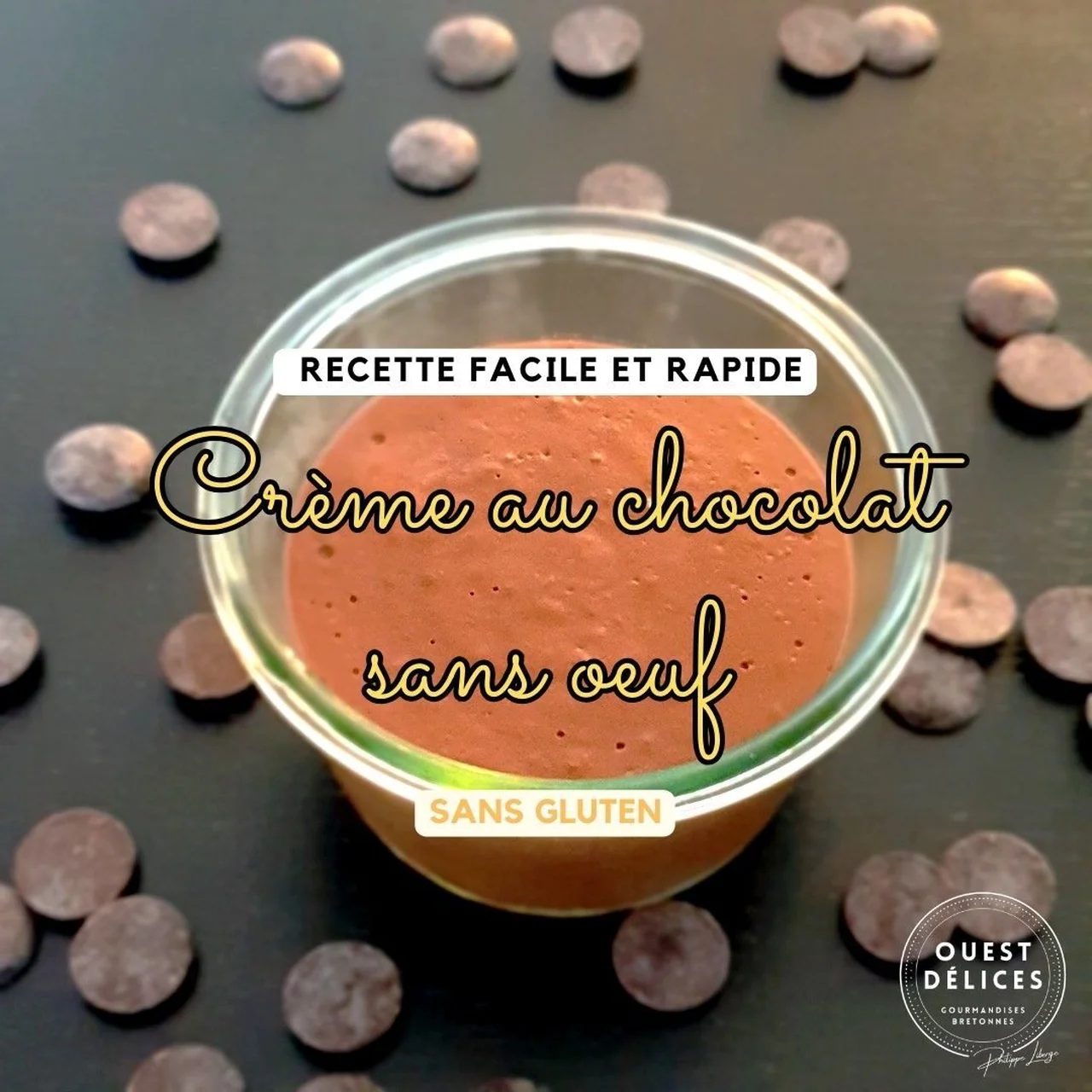 Crèmes au chocolat noir