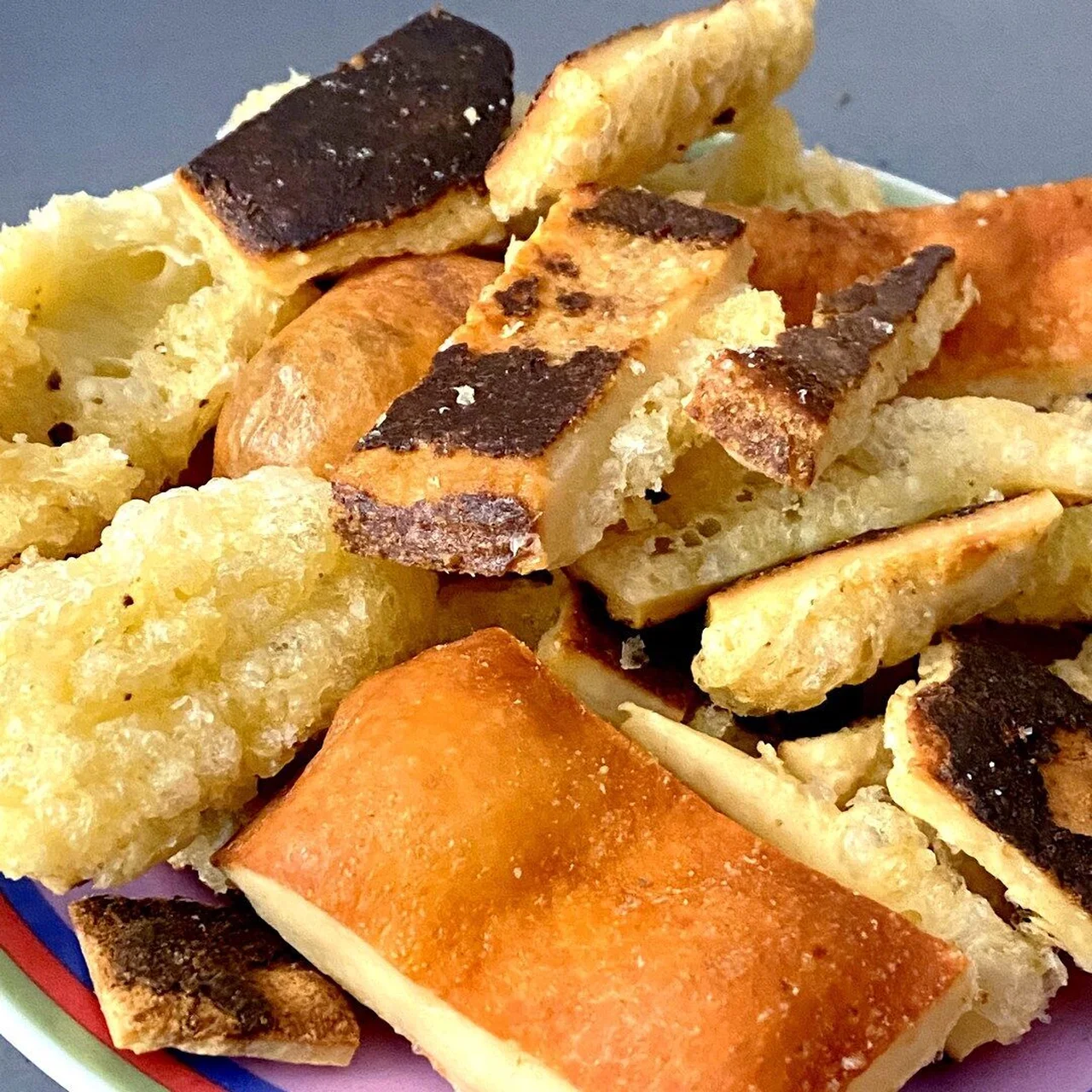 Croûtes de fromages frites