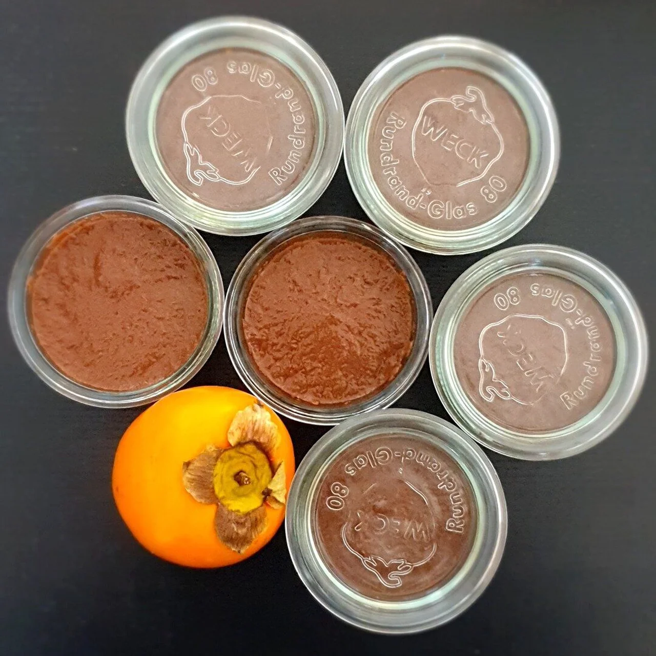 Flan kaki cacao