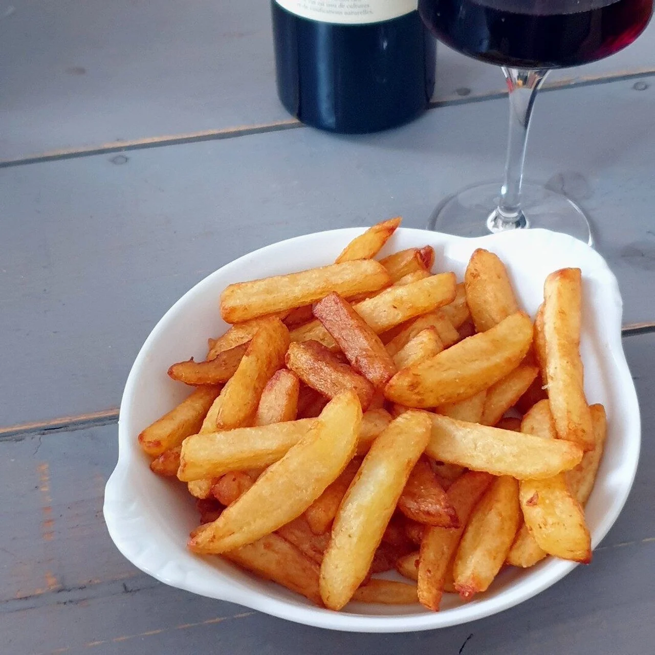 Frites en 3 cuissons à la graisse de canard