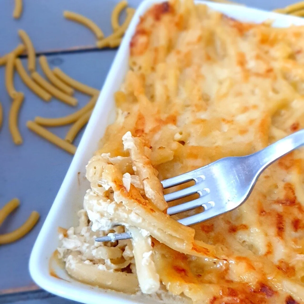 Le gratin de macaroni à la lyonnaise