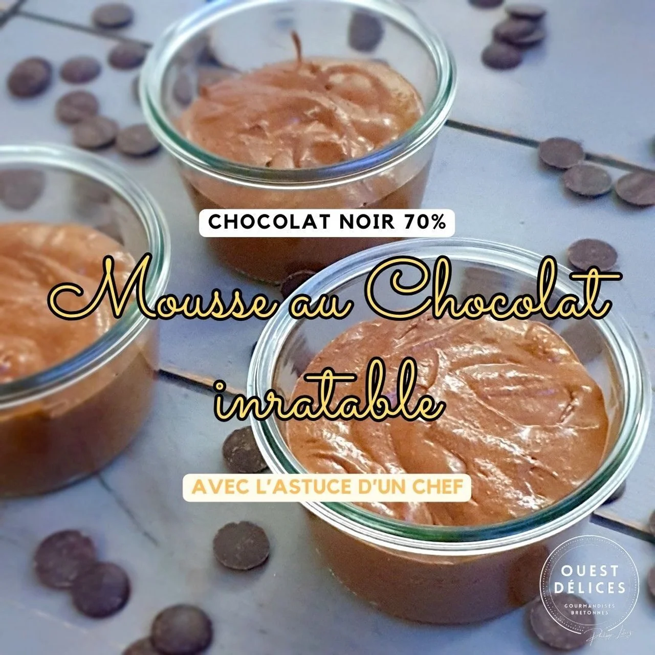 Mousse au chocolat inratable