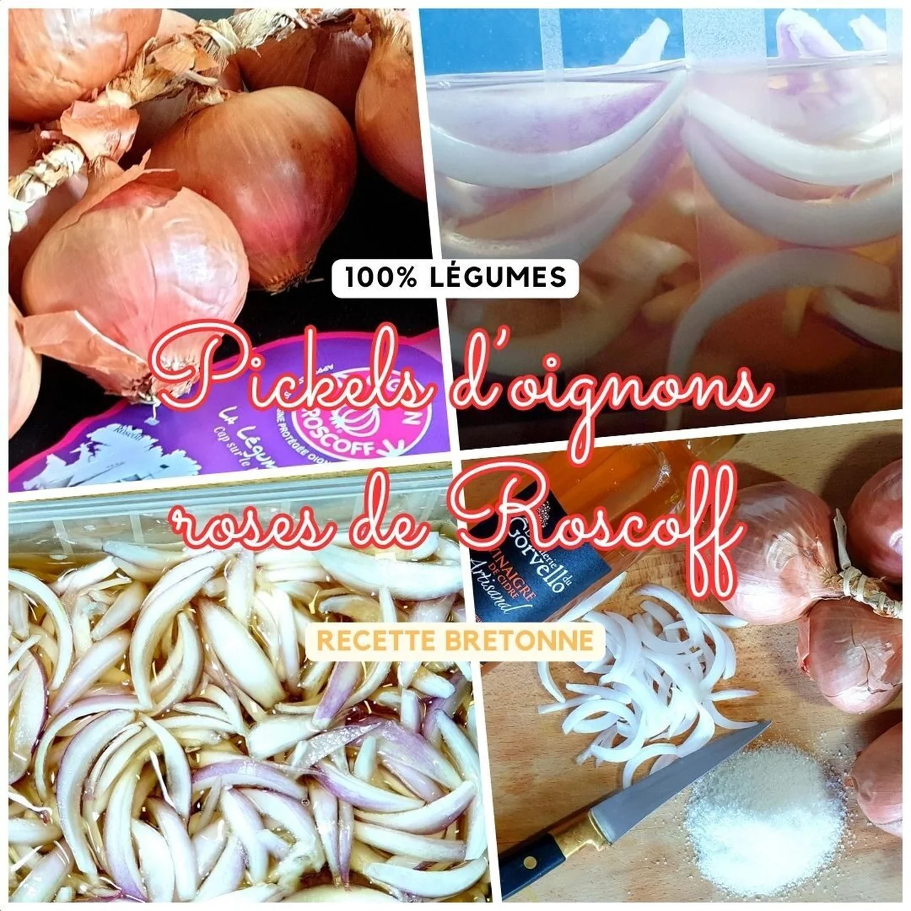 Pickles d'oignons roses de Roscoff
