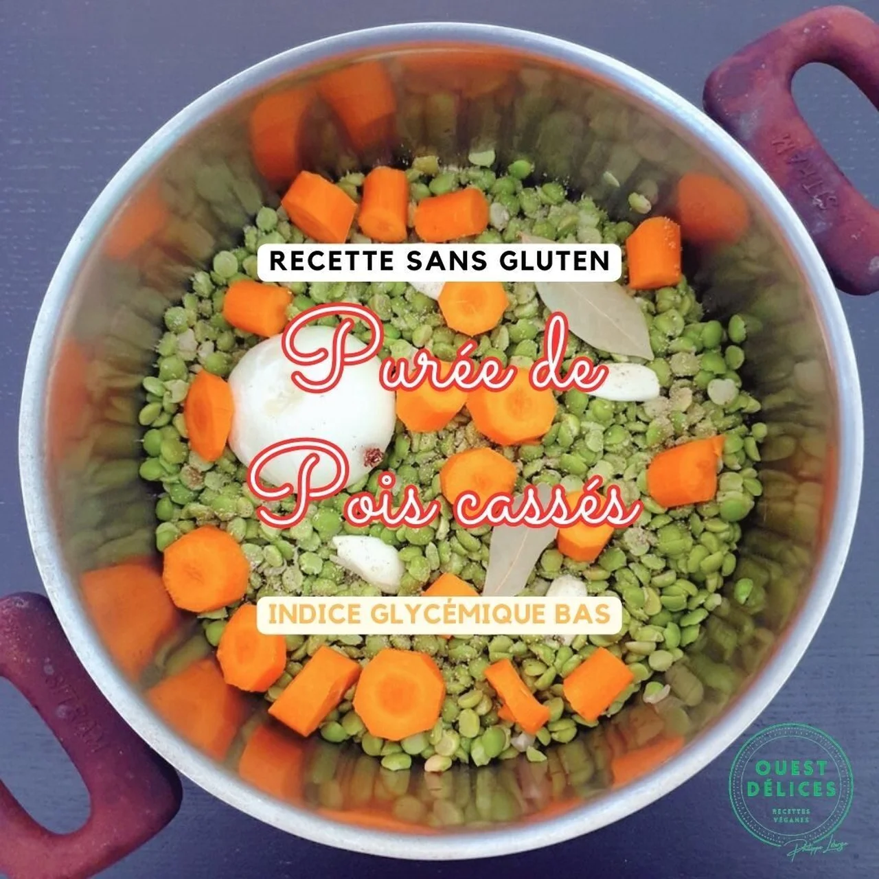 Purée de pois cassés 100% végane