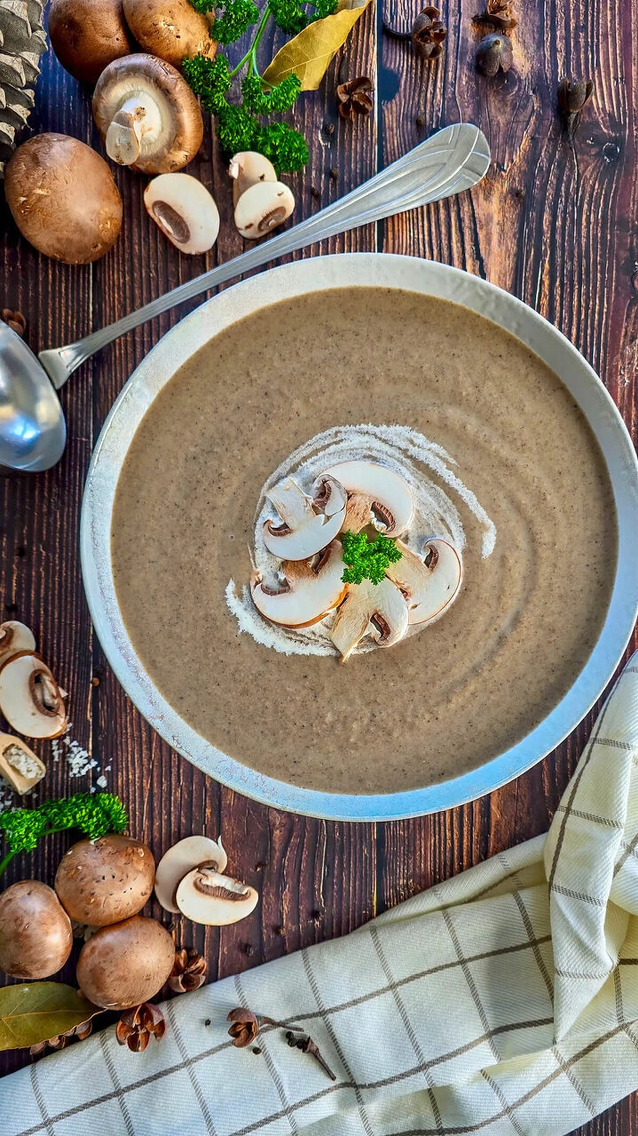 Velouté de champignons de Paris