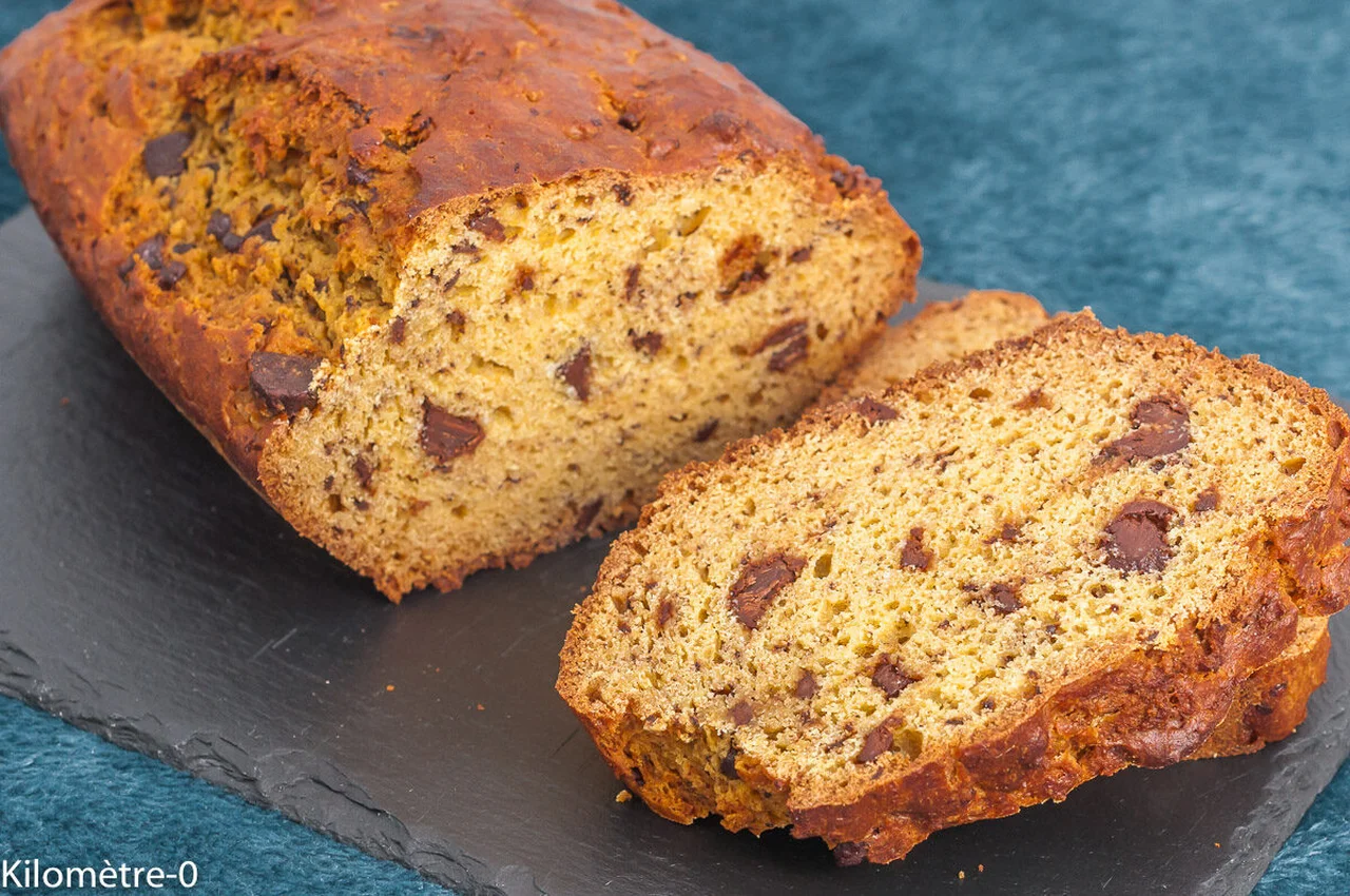 Gâteau du matin farine de lupin, blé ancien et chocolat