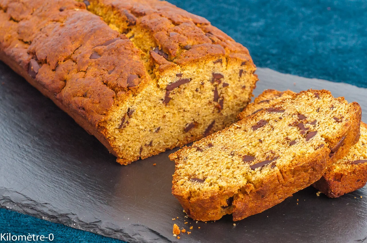 Gâteau du matin farine de lupin, petit épeautre et chocolat noir