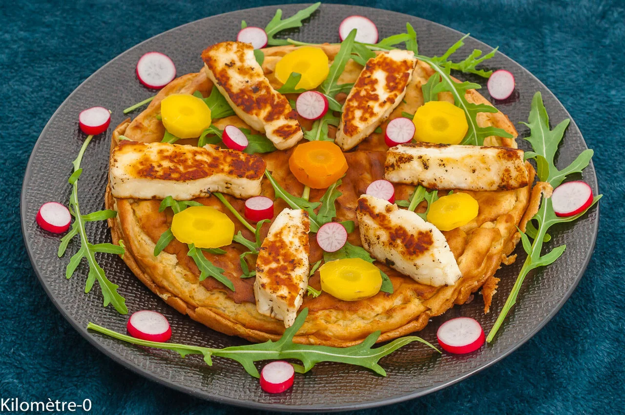 Pain plat aux pommes de terre
