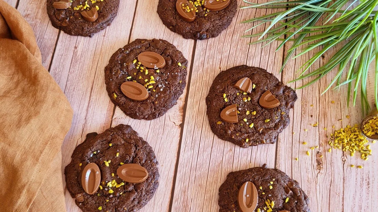 Cookies ultra chocolat pistaches