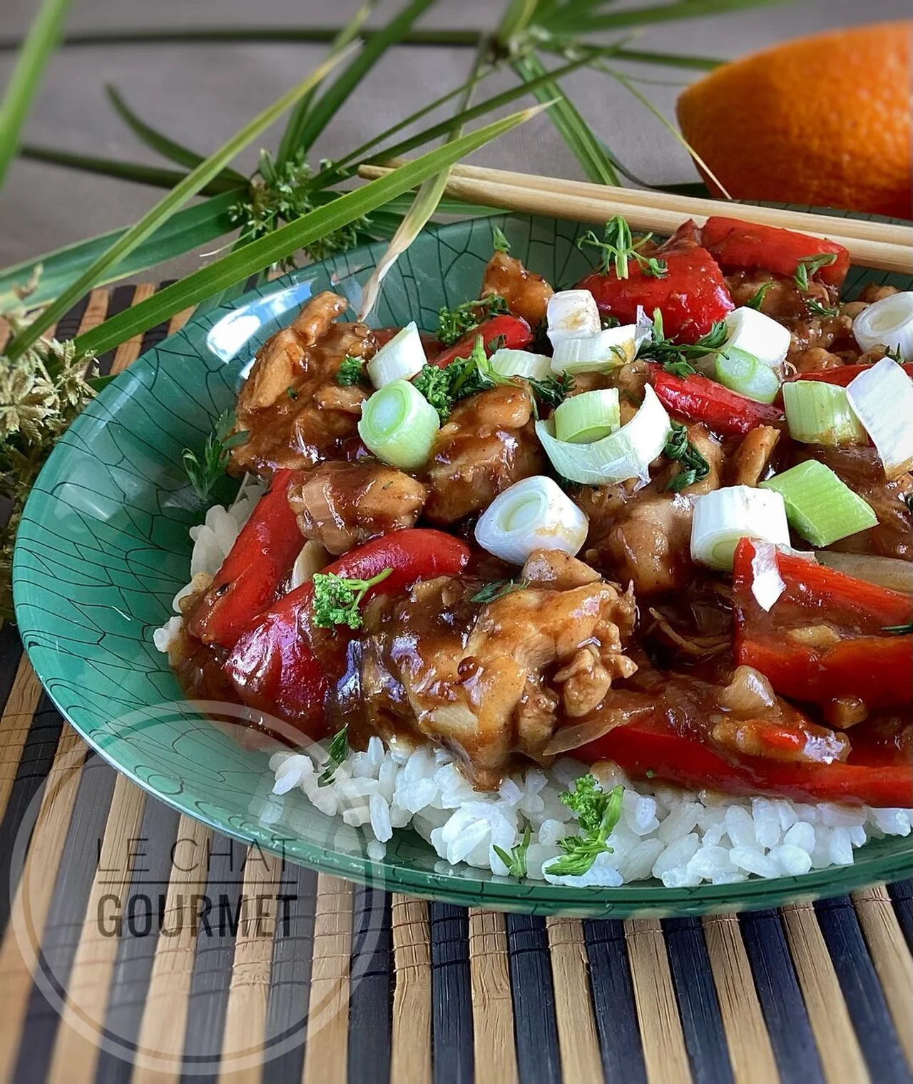 Poulet aigre-doux à l'orange