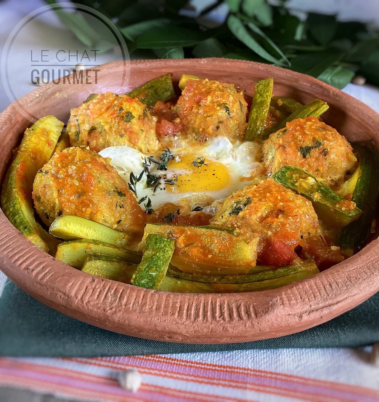 Tajine de boulettes aux œufs