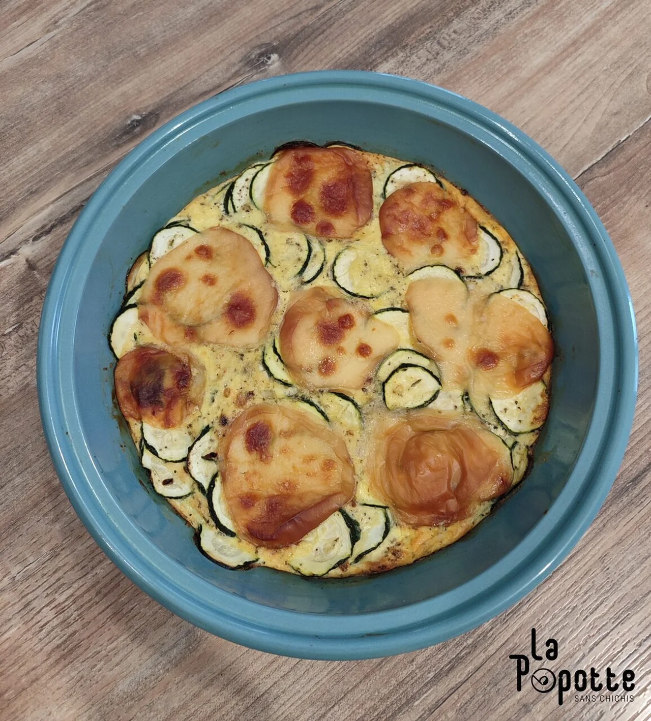 Gratin de courgettes et scamorza