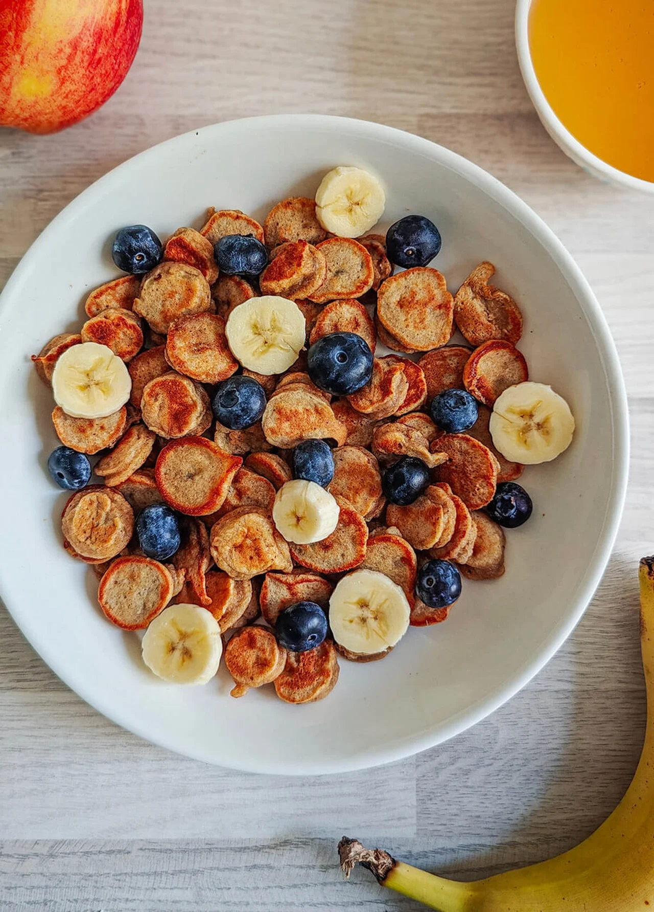 Mini pancakes banane