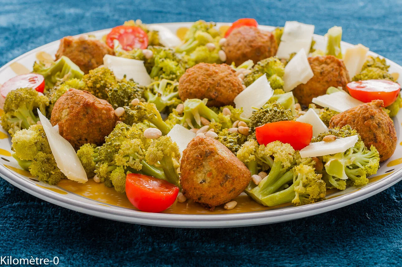 Falafels aux brocolis et comté