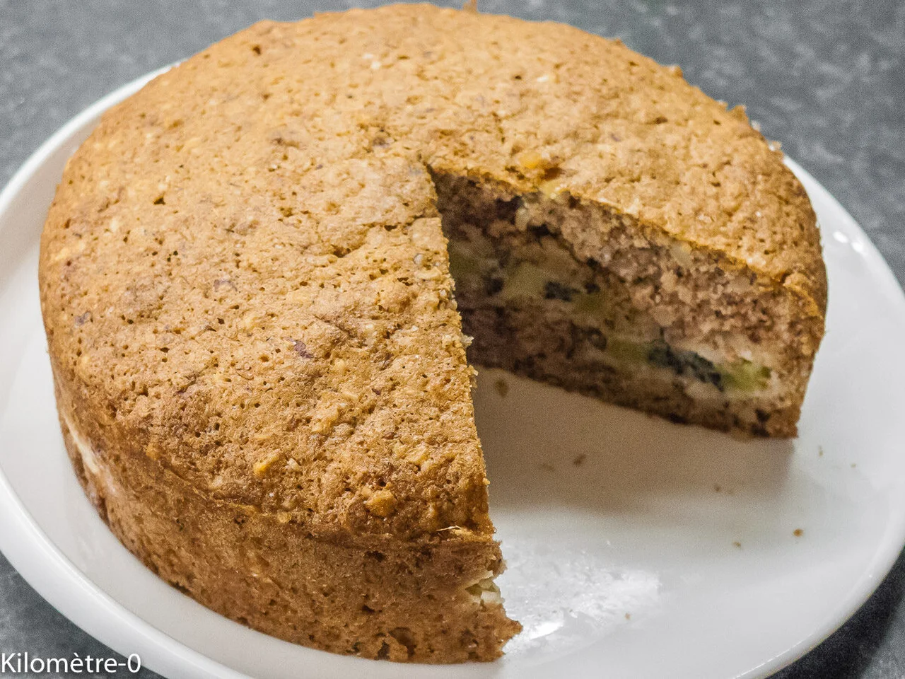 Gâteau aux blancs d'oeufs et aux kiwis