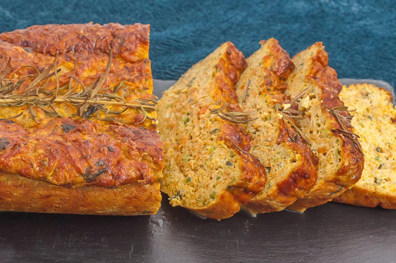 Terrine de courgettes et patate douce à l'emmental