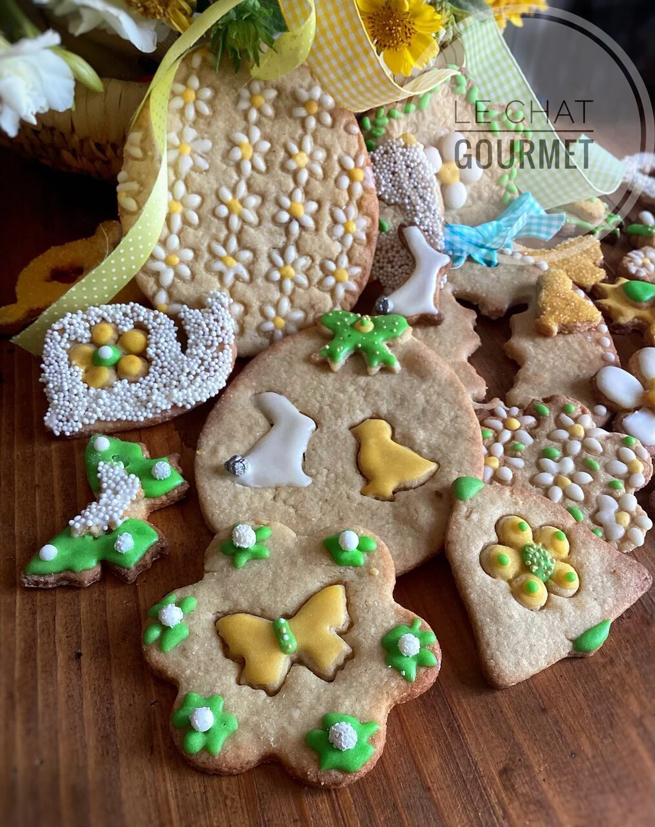 Biscuits décorés de Pâques