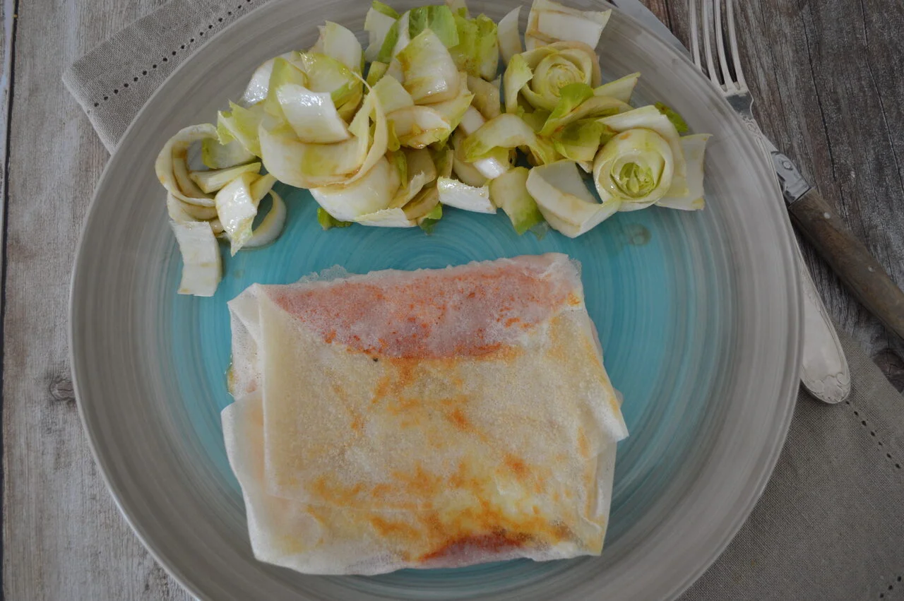 Brick à l'œuf, jambon et emmental