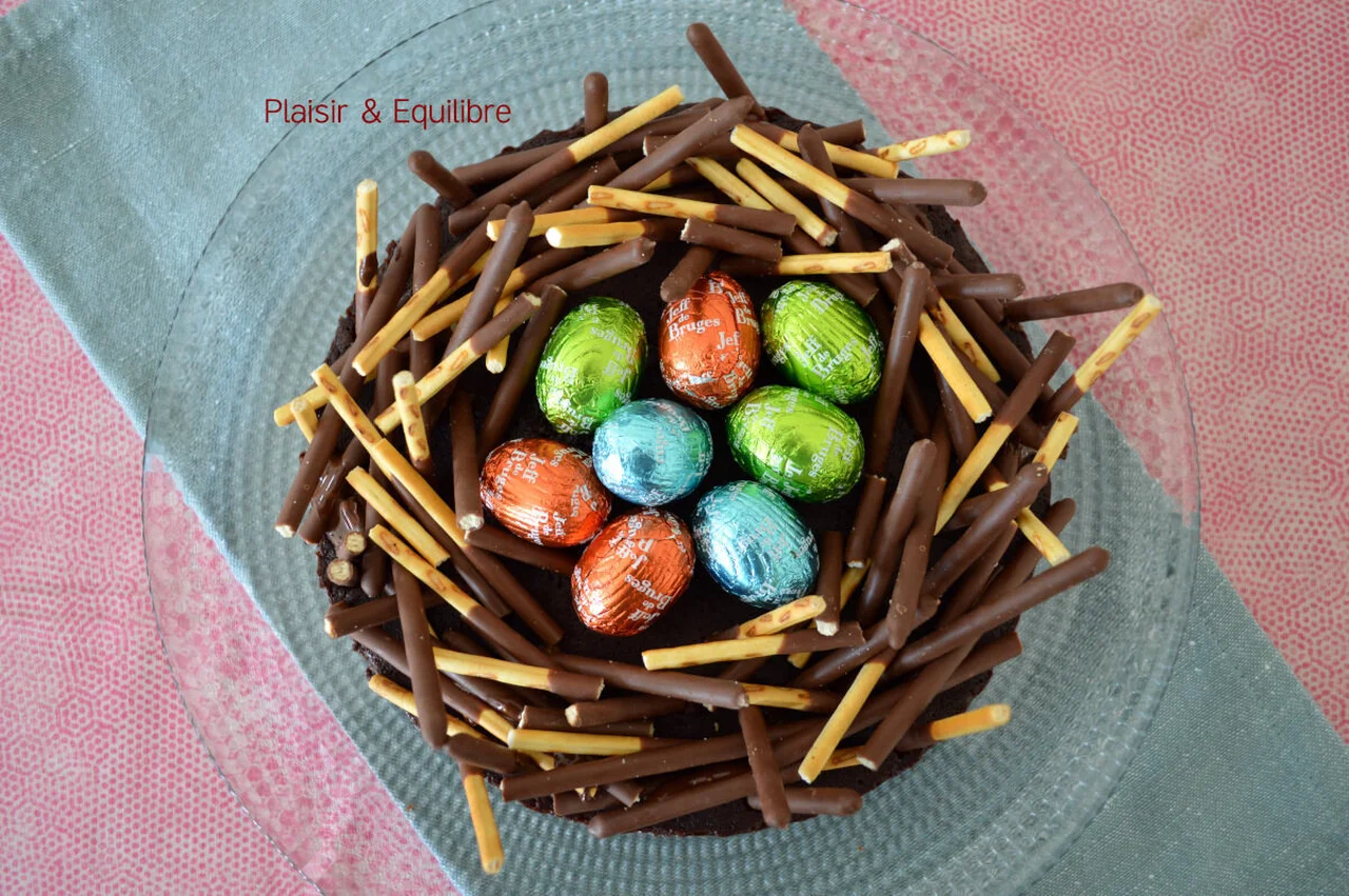 Gâteau nid de Pâques
