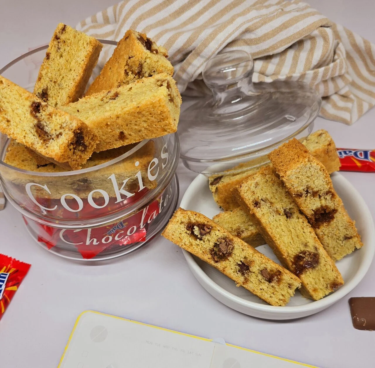 Barres de cookies aux Daims