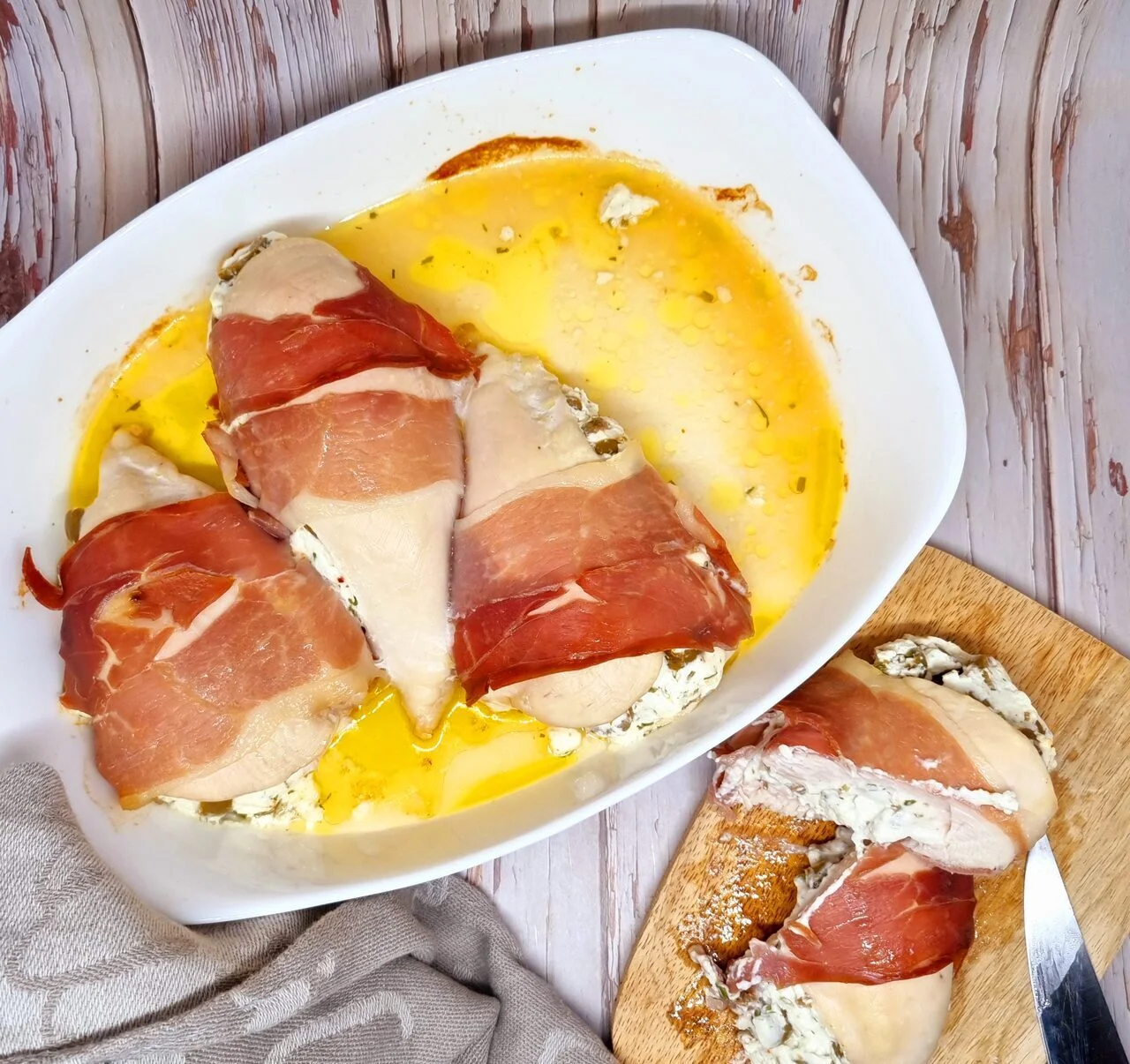 Filets de poulet farcis